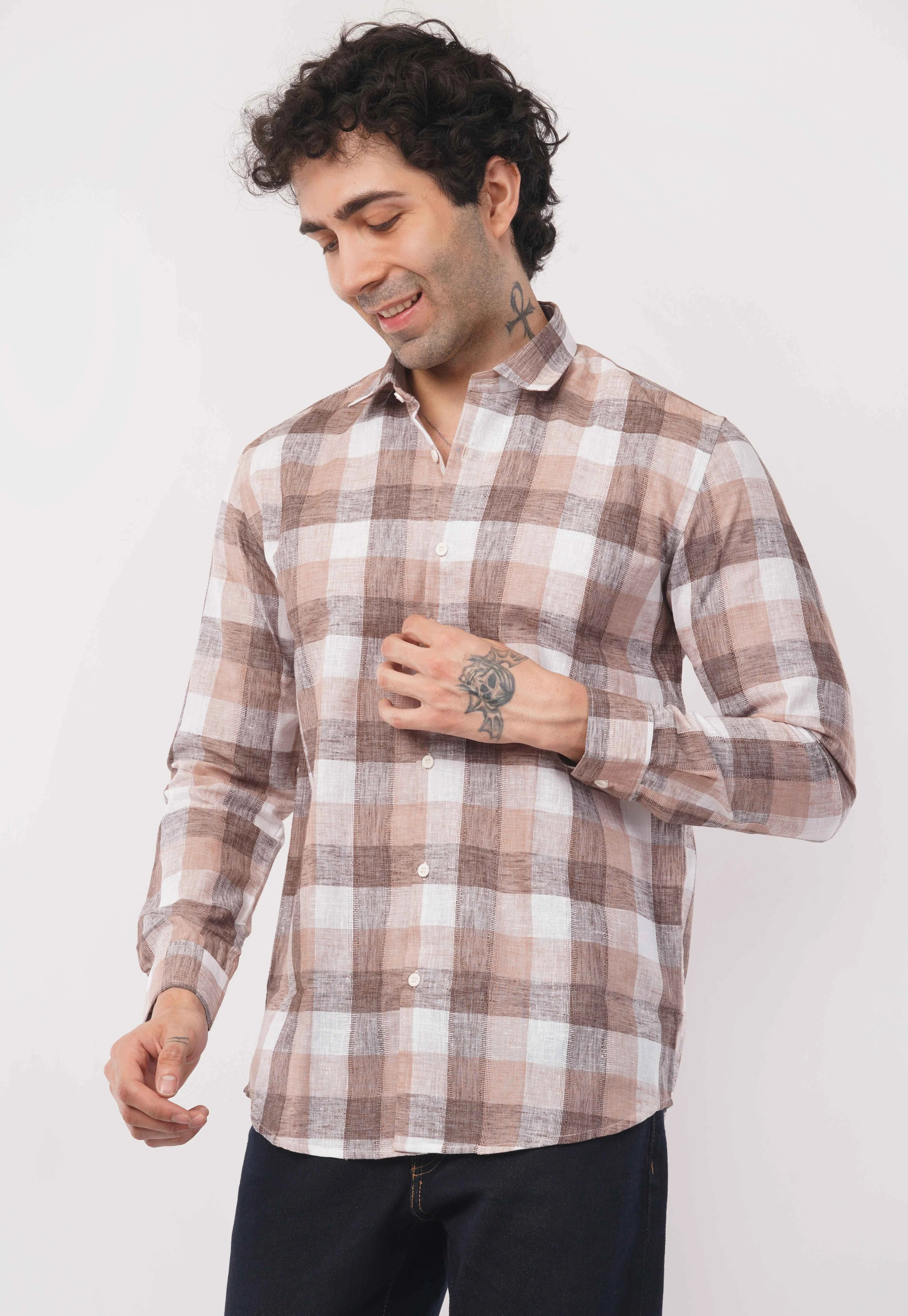 Desert Grid Full Sleeve Shirt